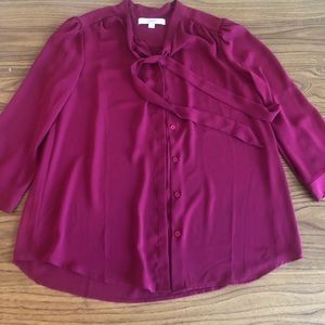 NWOT Stunning 😍 Wine Blouse